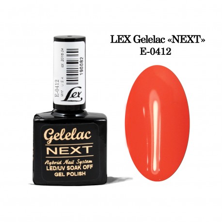 LEX Gelelac NEXT E-0412- гель-лак двойной пигментации, 10,5ml