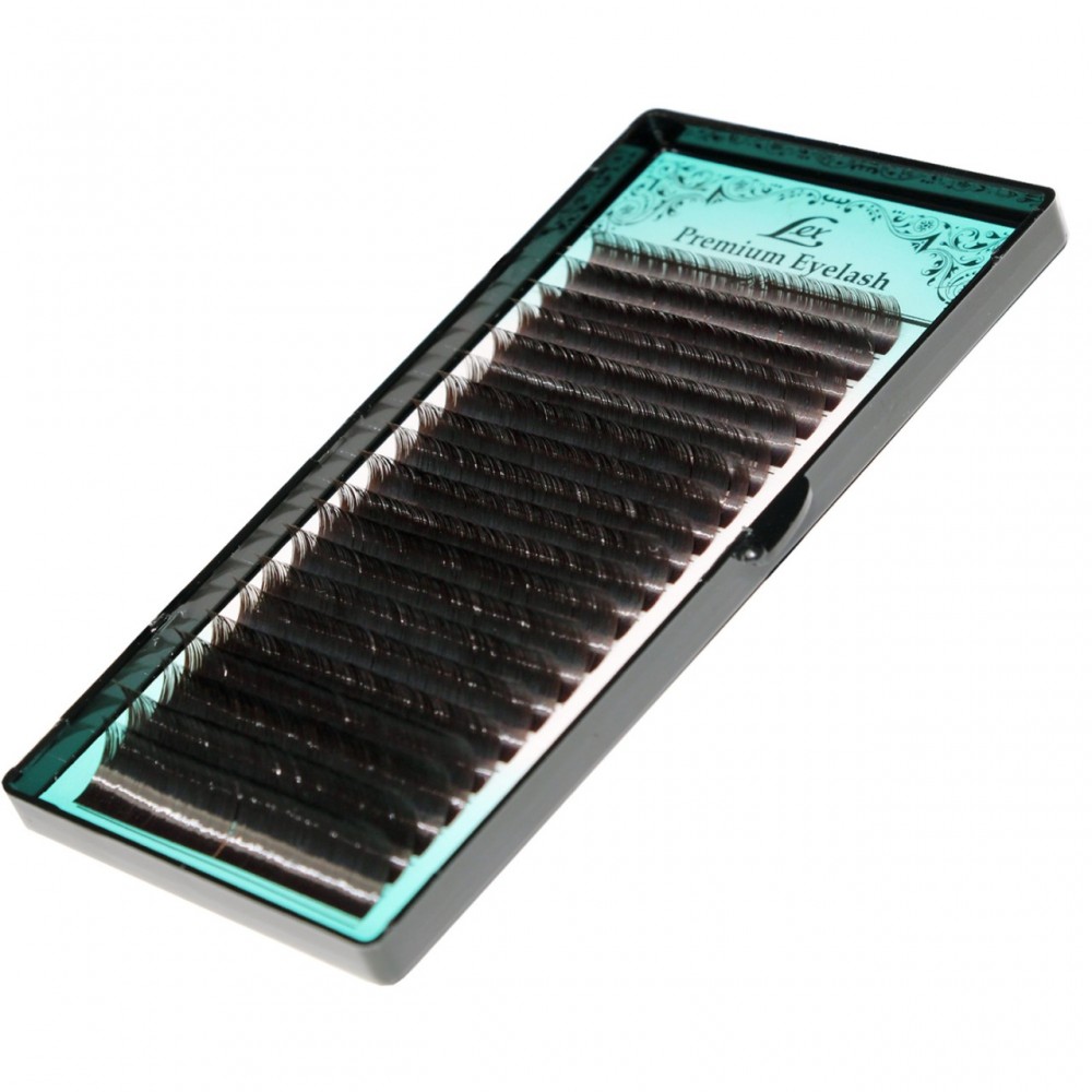 Ресницы LEX Dark Chocolate MIX 20 lines  0.10 СС 8-9-10-11-12mm