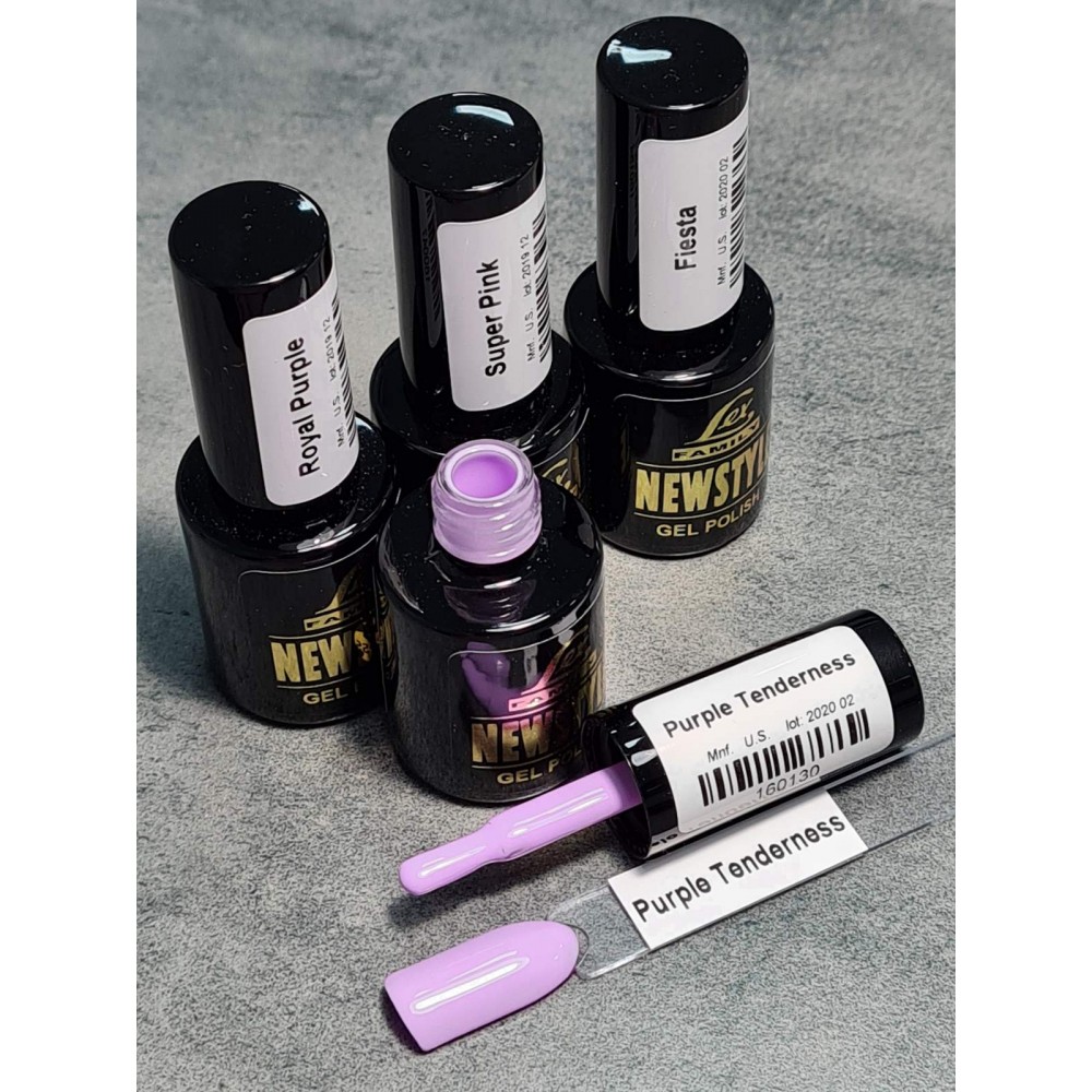LEX NEW STYLE Purple Tenderness- гель лак сверхплотной пигментации, 8ml