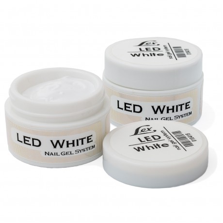 LEX Gel Sistem LED White - моделирующий белый гель, 18g