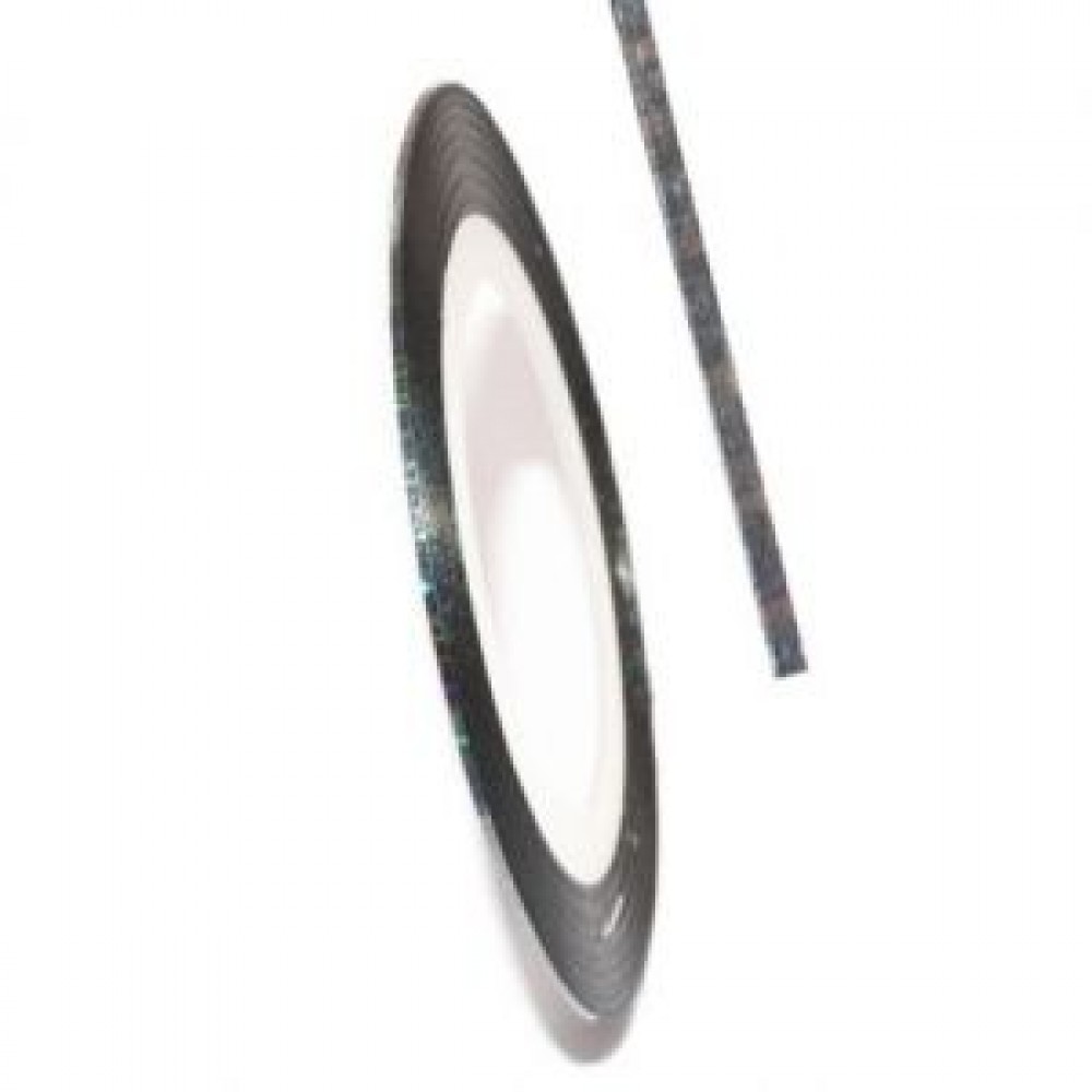 Нить (скотч) декоративная для дизайна ногтей серебро